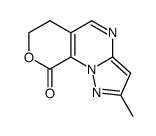 2-methyl-6H-pyrano[4,3-e]pyrazolo[1,5-a]pyrimidin-9(7H)-one结构式