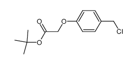 (4-chloromethyl-phenoxy)-acetic acid tert-butyl ester结构式
