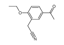 Acetonitrile, (5-acetyl-2-ethoxyphenyl)- (6CI)结构式