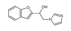 1-Benzofuran-2-yl-2-imidazol-1-yl-ethanol结构式