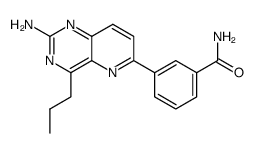 4-n-propyl-6-(3-aminocarbonylphenyl)pyrido[3,2-d]pyrimidin-2-ylamine结构式