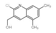 2-CHLORO-5,7-DIMETHYLQUINOLINE-3-METHANOL Structure