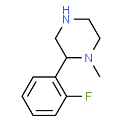 2-(2-Fluoro-phenyl)-1-methyl-piperazine Structure