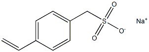 (4-乙烯基苯基)甲磺酸钠结构式