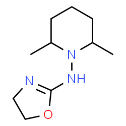 2,6-Dimethyl-1-(2-oxazolin-2-ylamino)piperidine structure