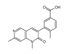 3-(1,7-dimethyl-2-oxo-1,2-dihydro-1,6-naphthyridin-3-yl)-4-methylbenzoic acid Structure