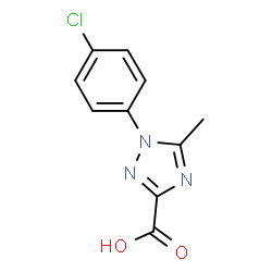 1-(4-Chlorophenyl)-5-methyl-1H-1,2,4-triazole-3-carboxylic acid structure