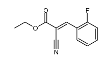 2-cyano-(2-fluorophenyl)acrylic acid ethyl ester结构式