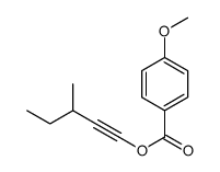 3-methylpent-1-ynyl 4-methoxybenzoate结构式