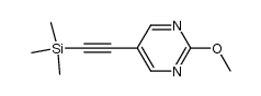 2-methoxy-5-((trimethylsilyl)ethynyl)pyrimidine Structure