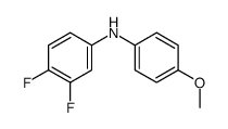 3,4-difluoro-N-(4-methoxyphenyl)aniline结构式