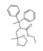 ethyl 2-(diphenylmethylsilyl)levulinate ethylene ketal Structure