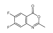 6,7-difluoro-2-methyl-4H-benzo[d][1,3]oxazin-4-one结构式