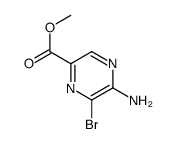 5-氨基-6-溴吡嗪-2-羧酸甲酯结构式