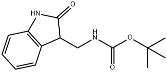 3-Boc-aminomethyl-1,3-dihydro-indol-2-one结构式