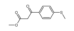 Methyl 3-[4-(methylsulfanyl)phenyl]-3-oxopropanoate Structure