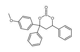 4-(4-methoxyphenyl)-4,6-diphenyl-1,3,2-dioxathiane 2-oxide Structure