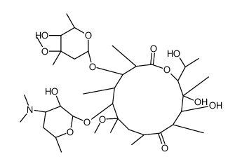 Erythromycin, 14-hydroxy-6-O-methyl-结构式