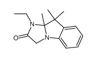 1-Ethyl-9,9,9a-trimethyl-1,2,3,9a-tetrahydro-9H-imidazo<1,2-a>indol-2-one Structure