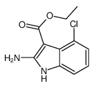 ethyl 2-amino-4-chloro-1H-indole-3-carboxylate结构式