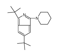 2-Azapentalene, 1,5-di(tert-butyl)-3-piperidinyl)- Structure