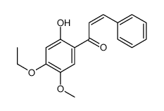 1-(4-ethoxy-2-hydroxy-5-methoxyphenyl)-3-phenylprop-2-en-1-one结构式