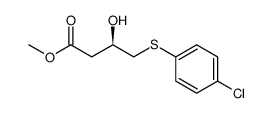 Methyl (R)-4-(p-Chlorophenylthio)-3-hydroxybutanoate Structure