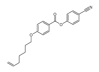 (4-cyanophenyl) 4-hept-6-enoxybenzoate Structure