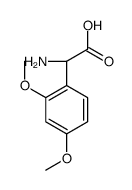 (2R)-2-amino-2-(2,4-dimethoxyphenyl)acetic acid结构式
