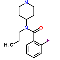 2-fluoro-N-(piperidin-4-yl)-N-propylbenzamide structure
