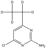 4-Chloro-2-amino-6-(ethyl-d5)-pyrimidine Structure