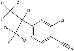 4-Chloro-5-cyano-2-(iso-propyl-d7)-pyrimidine Structure