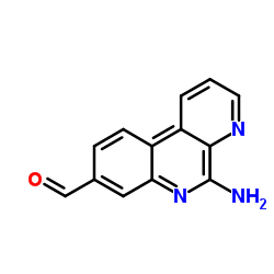 5-aminobenzo[f][1,7]naphthyridine-8-carbaldehyde结构式