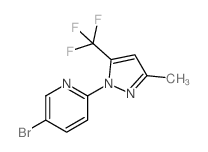 5-Bromo-2-(3-methyl-5-(trifluoromethyl)-1H-pyrazol-1-yl)pyridine picture