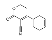 ethyl 2-cyano-3-cyclohex-3-en-1-ylprop-2-enoate结构式