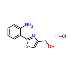 [2-(2-Aminophenyl)-1,3-thiazol-4-yl]methanol hydrochloride (1:1) Structure