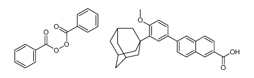 6-[3-(1-adamantyl)-4-methoxyphenyl]naphthalene-2-carboxylic acid,benzoyl benzenecarboperoxoate结构式