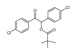1,2-bis(4-chlorophenyl)-2-oxoethyl pivalate结构式