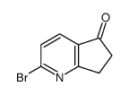 2-溴-6,7-二氢-5H-环戊并[b]吡啶-5-酮结构式