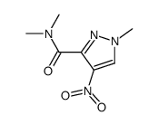 1-methyl-4-nitro-1H-pyrazole-3-carboxylic acid dimethylamide Structure