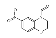 3,4-dihydro-6-nitro-1,4-benzoxazine-4-carbaldehyde结构式