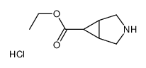 ethyl 3-azabicyclo[3.1.0]hexane-6-carboxylate hydrochloride structure