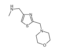 Methyl-(2-morpholin-4-ylmethyl-thiazol-4-ylmethyl)-amine结构式
