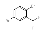 1,4-Dibromo-2-(difluoromethyl)benzene structure