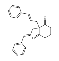 2,2-dicinnamyl-1,3-cyclohexanedione Structure