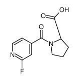 N-(2-Fluoropyridine-4-carbonyl)-L-proline structure