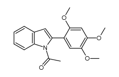 2-(2',4',5'-trimethoxyphenyl)-N-acetylindole Structure