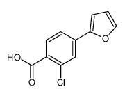 2-chloro-4-(furan-2-yl)benzoic acid Structure