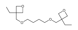 3-ethyl-3-[4-[(3-ethyloxetan-3-yl)methoxy]butoxymethyl]oxetane结构式