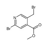 4-Pyridinecarboxylic acid, 2-bromo-5-(bromomethyl)-, Methyl ester Structure